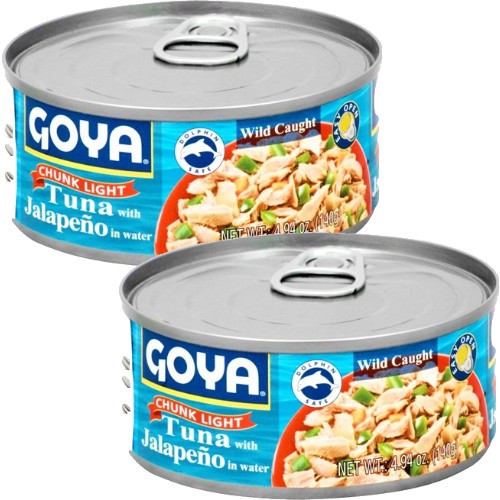 Goya Light Tuna With Jalapeños 4.94 oz Pack of 2
